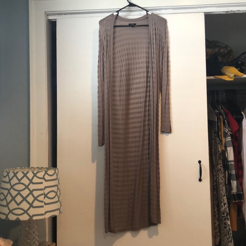 Floor length cardigan